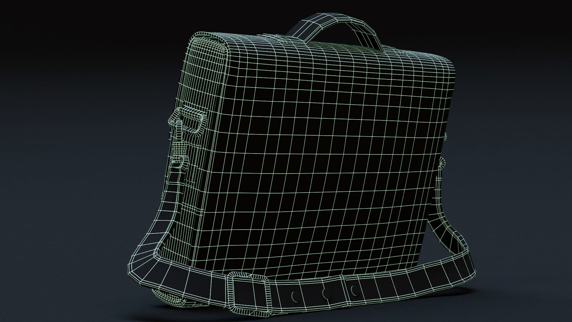 Leather Briefcase 3D model_14