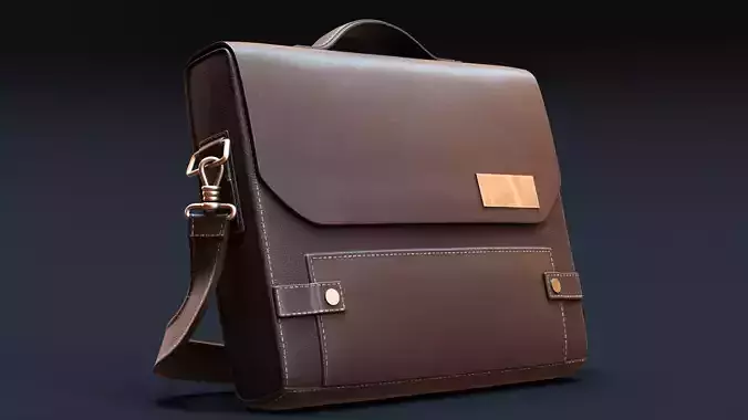 Leather Briefcase 3D model