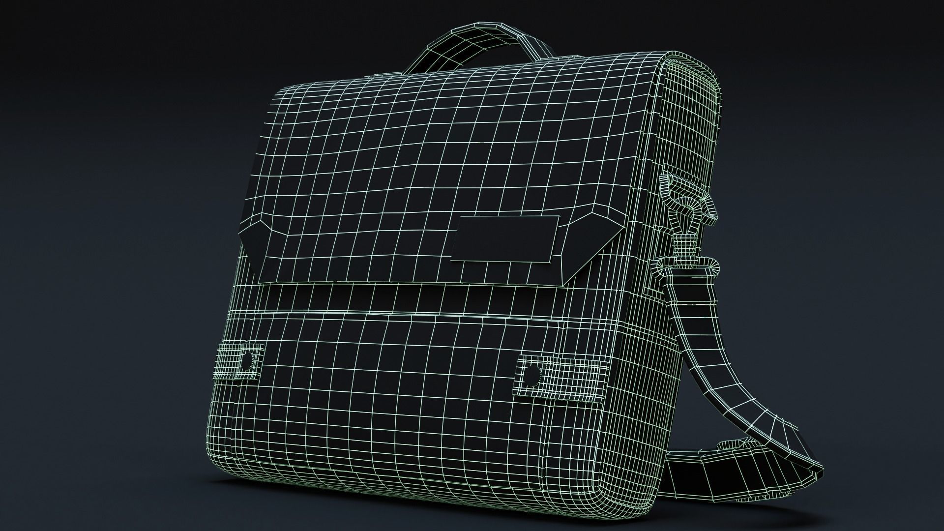 Leather Briefcase 3D model_13