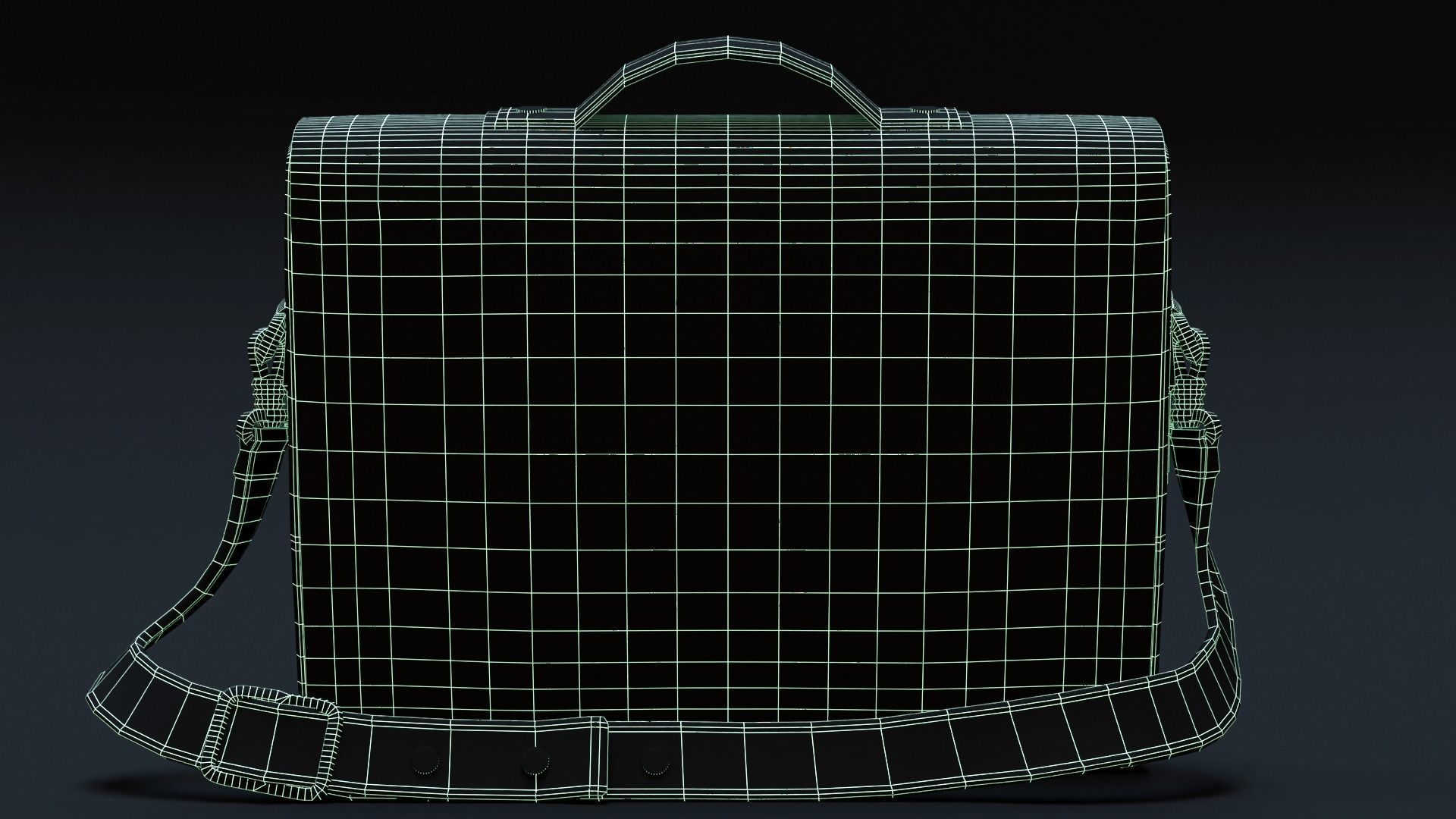 Leather Briefcase 3D model_16