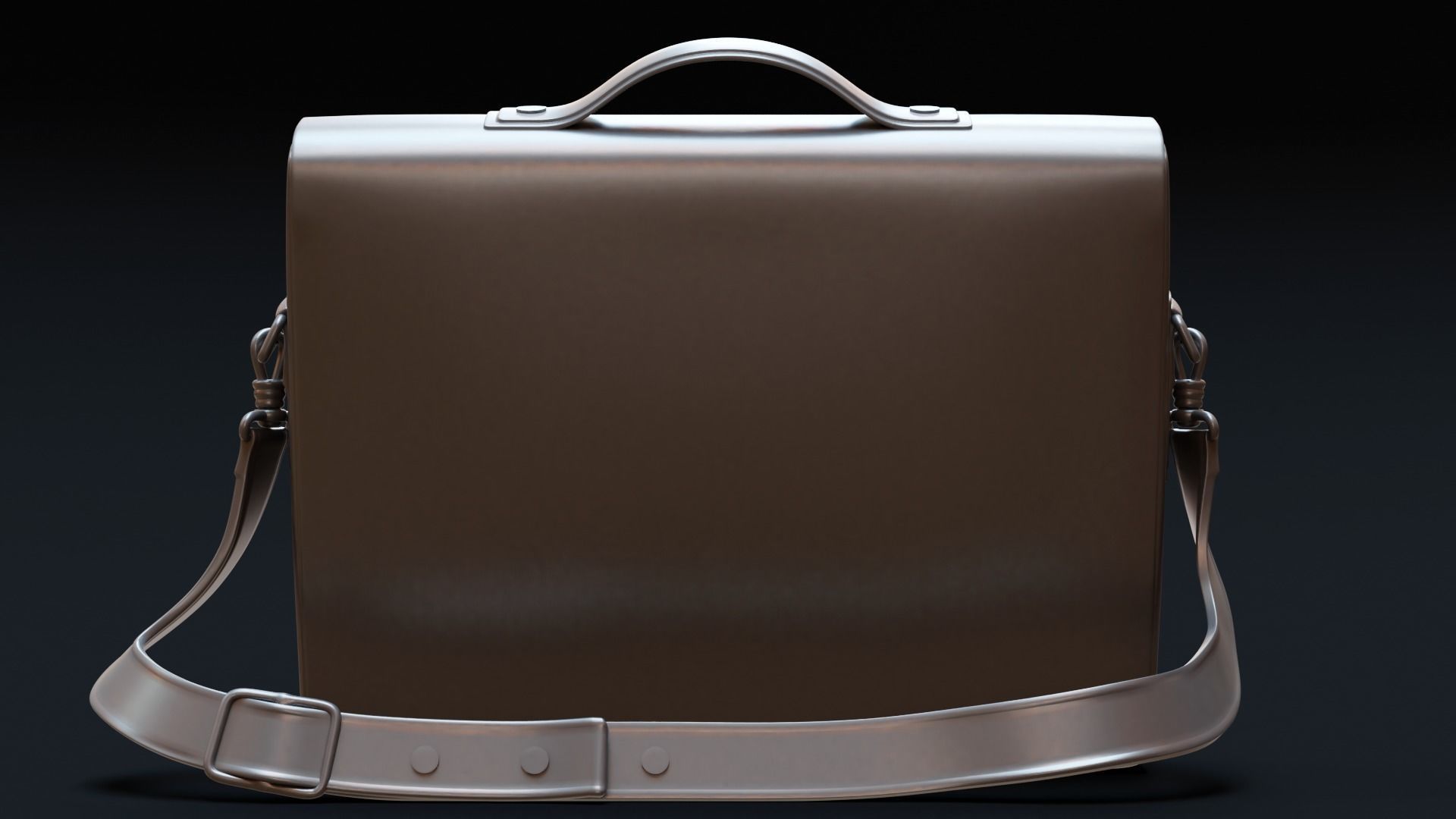 Leather Briefcase 3D model_11