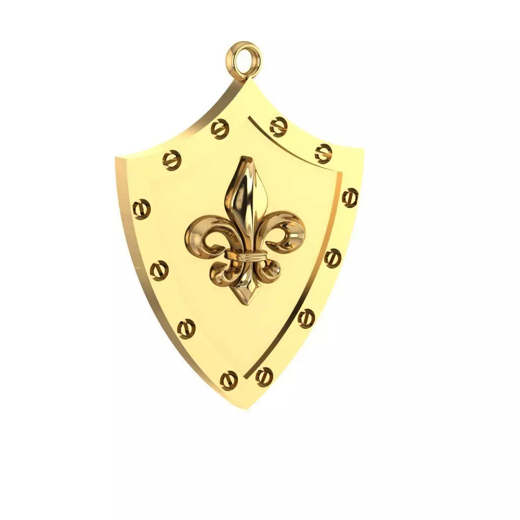 fleur de lys pendant Free 3D print model