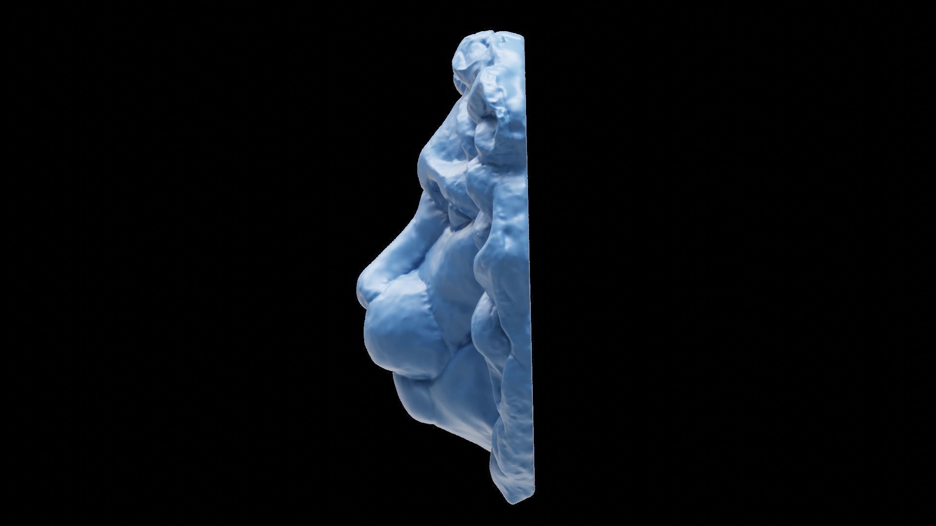 3D printable Lion Head abstract and detailed version 3D print model_6