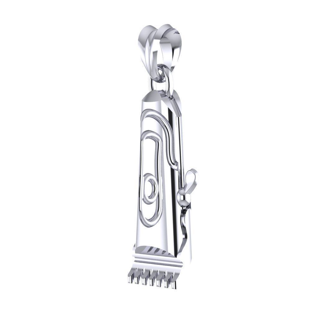 clipper pendant  3D print model_4