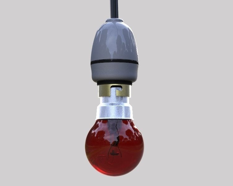 Electric Bulb Holder 3D print model_33