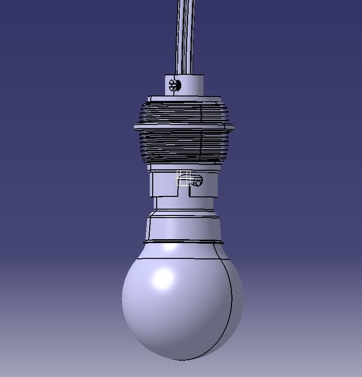 Electric Bulb Holder 3D print model_11