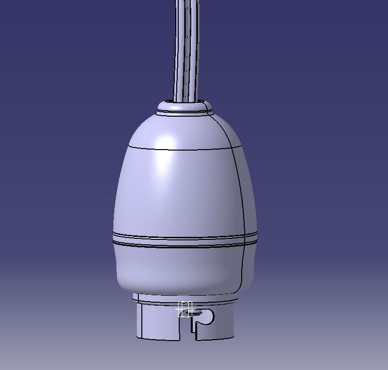 Electric Bulb Holder 3D print model_4