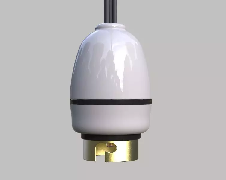 Electric Bulb Holder 3D print model_0