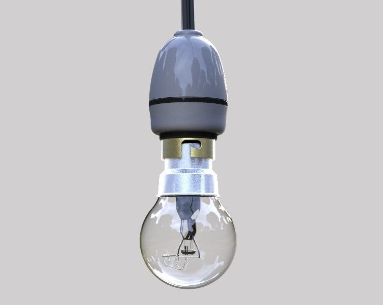 Electric Bulb Holder 3D print model_32
