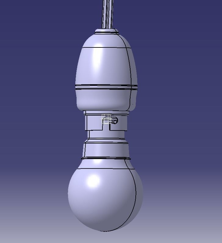 Electric Bulb Holder 3D print model_9