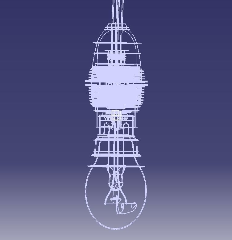Electric Bulb Holder 3D print model_10