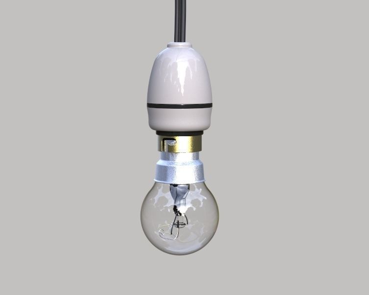 Electric Bulb Holder 3D print model_14