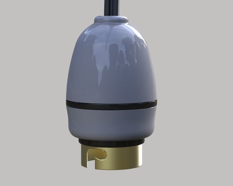 Electric Bulb Holder 3D print model_16