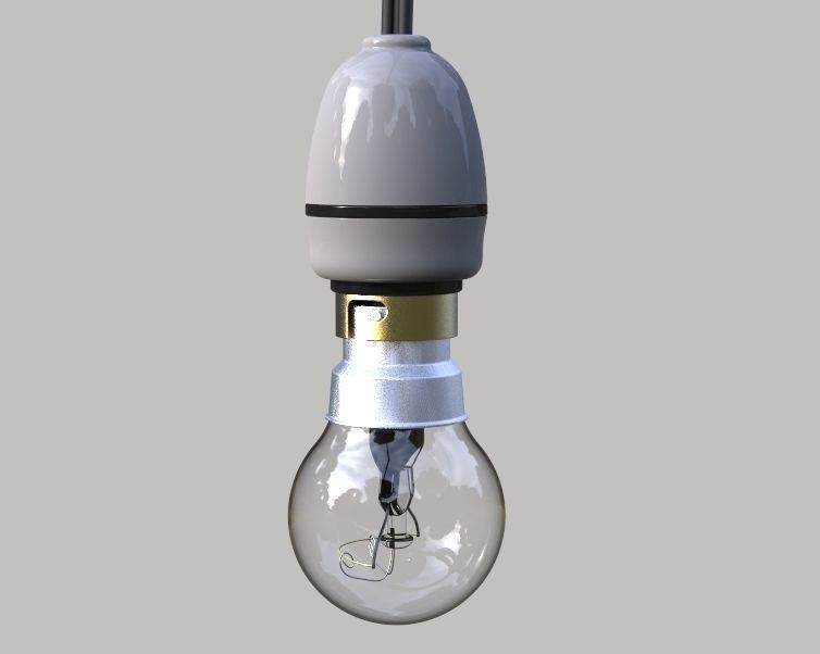 Electric Bulb Holder 3D print model_15