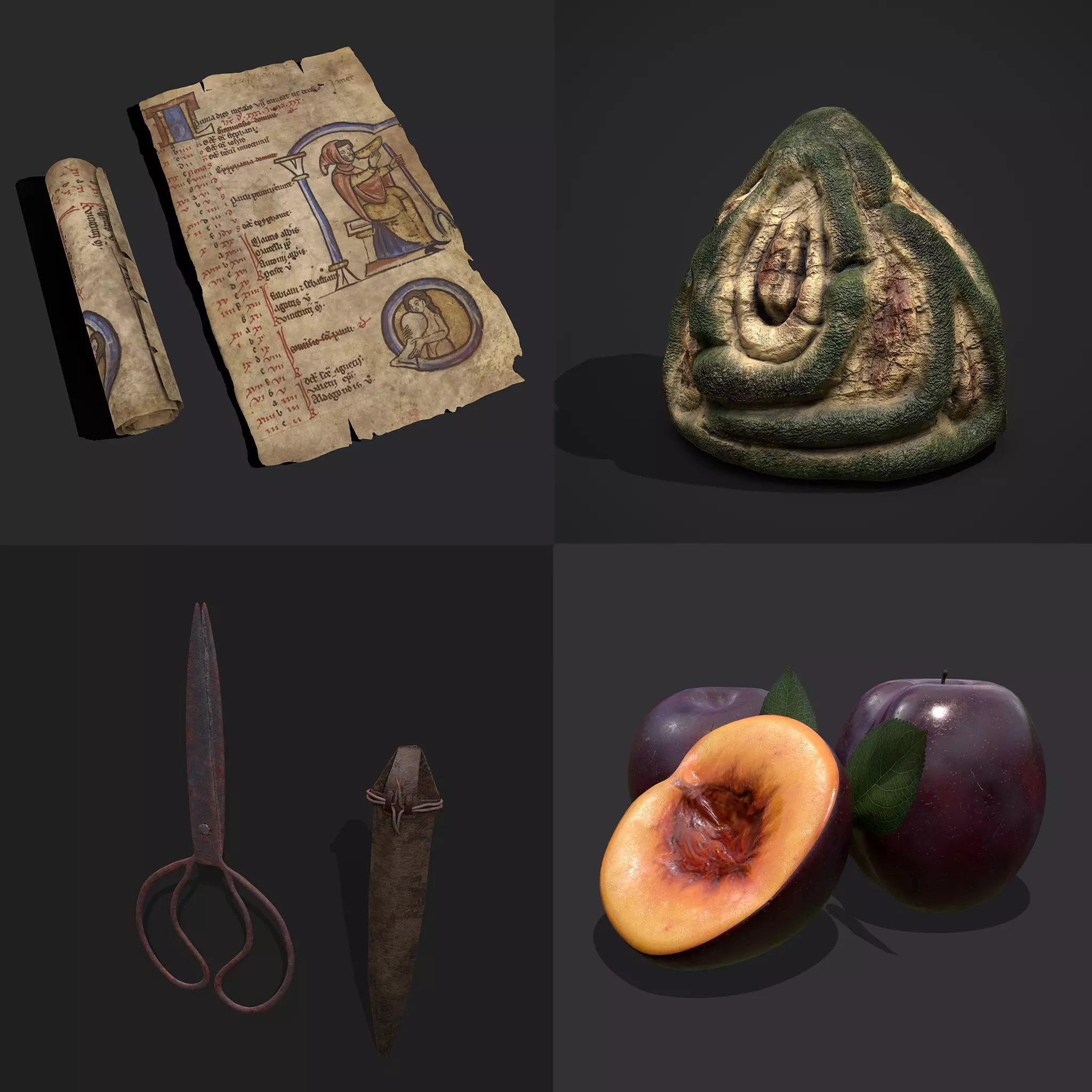 Medieval Prop Mix Nine 3D Model Collection_0
