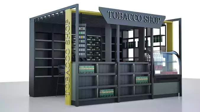 Shop Stand Design 3D model