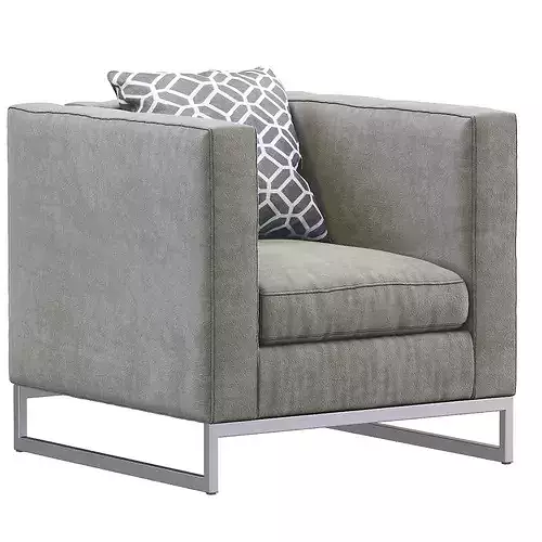 Armchair Batalha 3D model 5