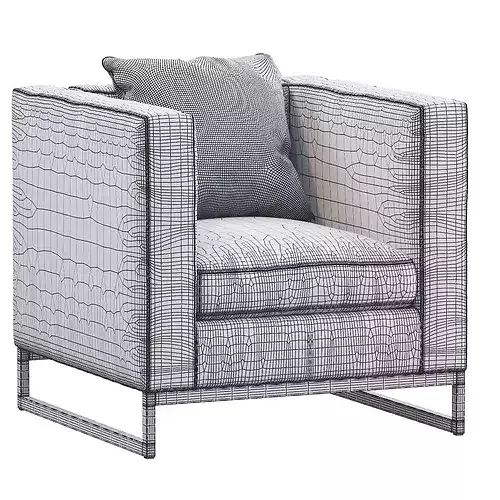 Armchair Batalha 3D model 3