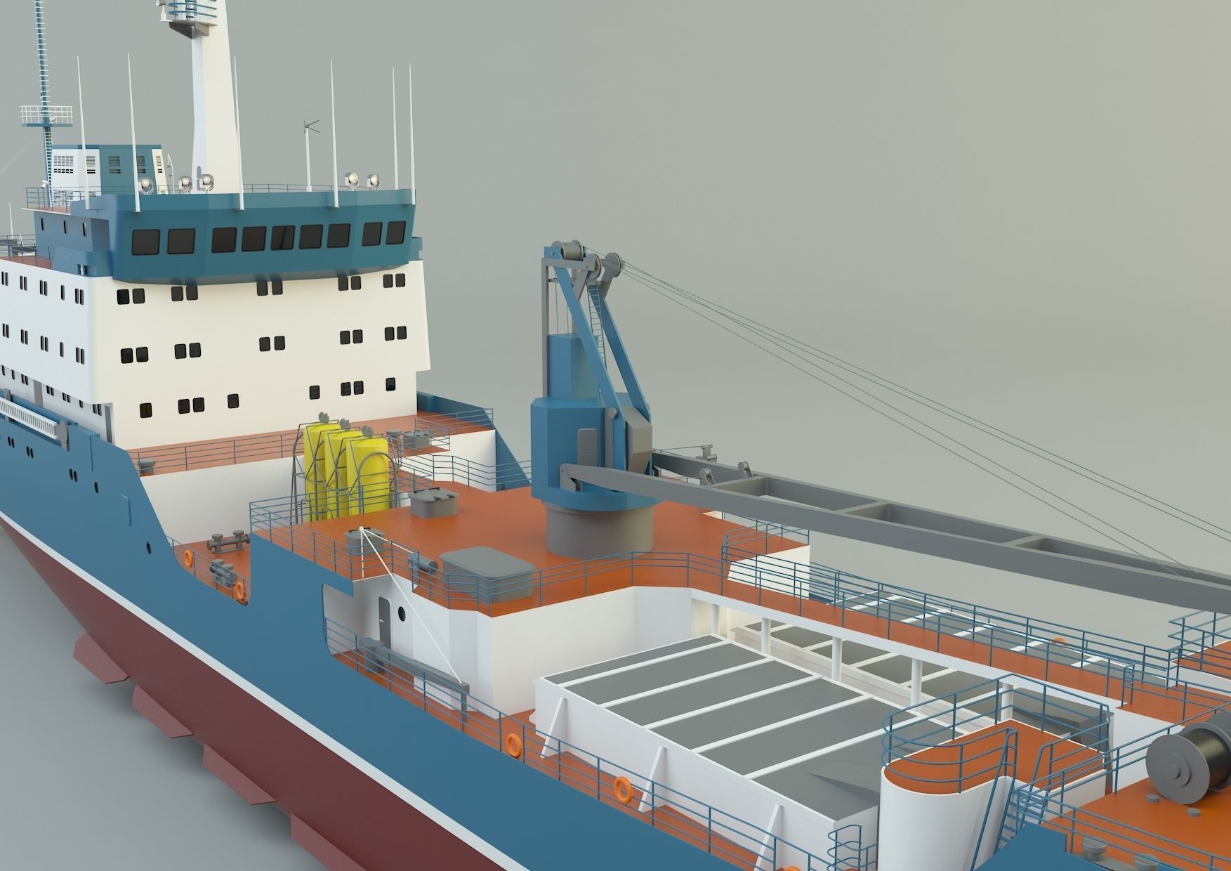  cargo ship marine model 3D model_7