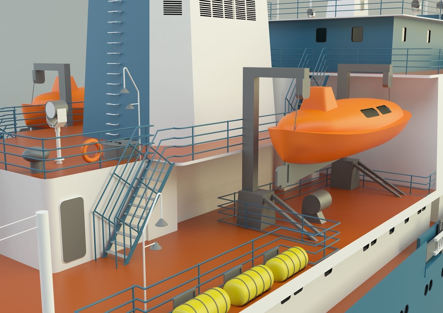  cargo ship marine model 3D model_10