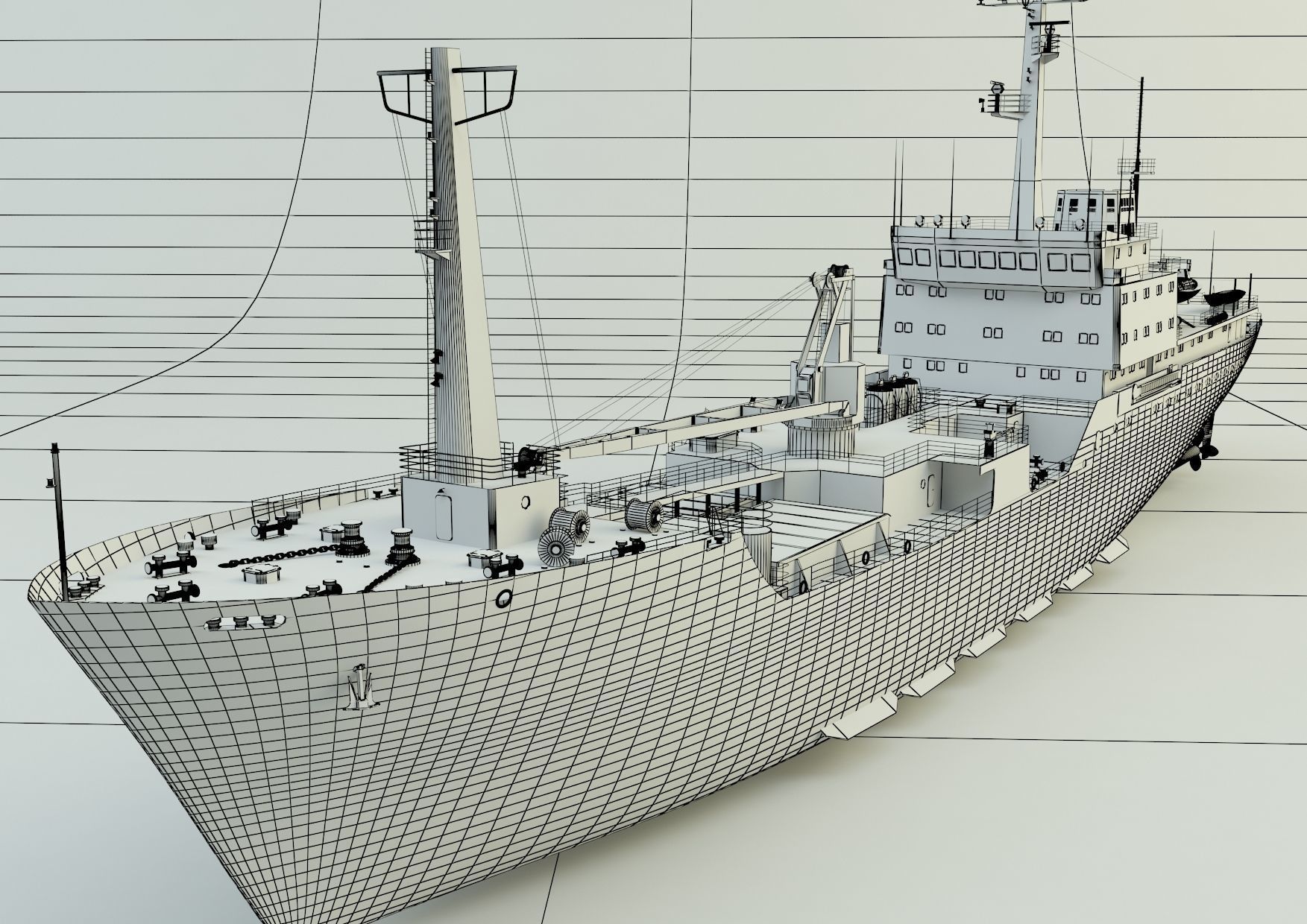  cargo ship marine model 3D model_30