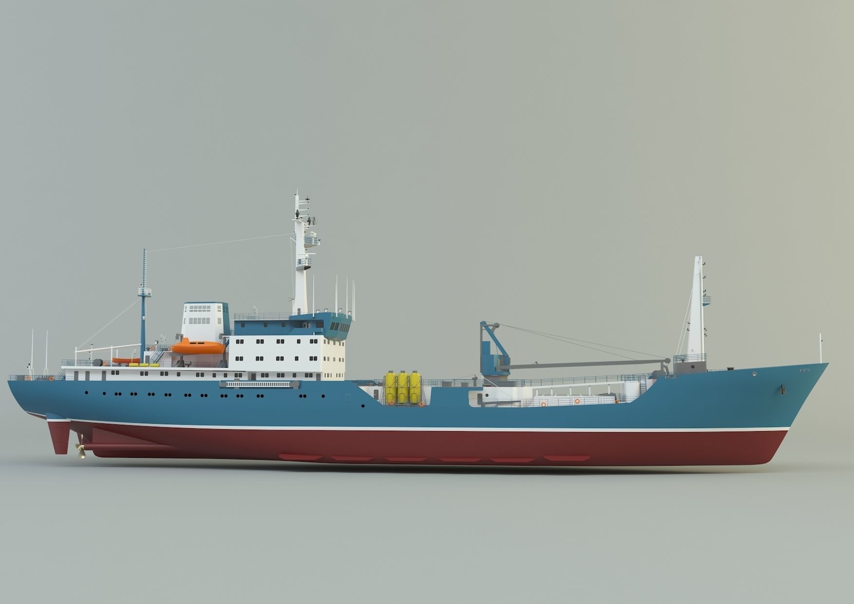  cargo ship marine model 3D model_3
