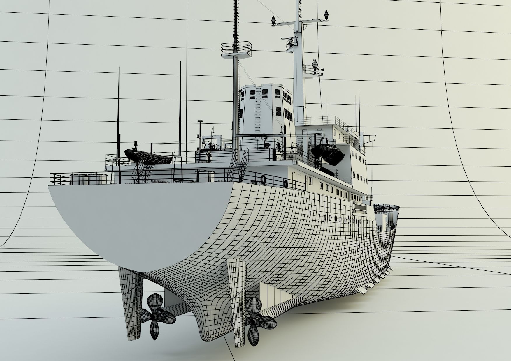  cargo ship marine model 3D model_28