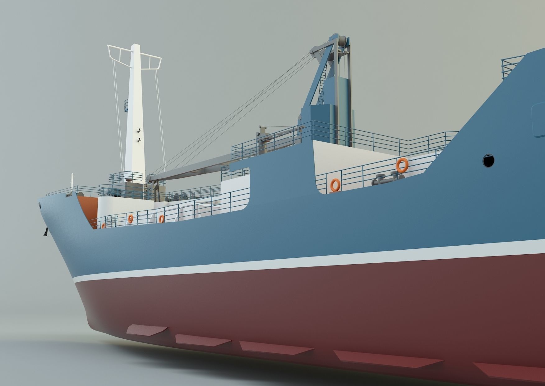  cargo ship marine model 3D model_14