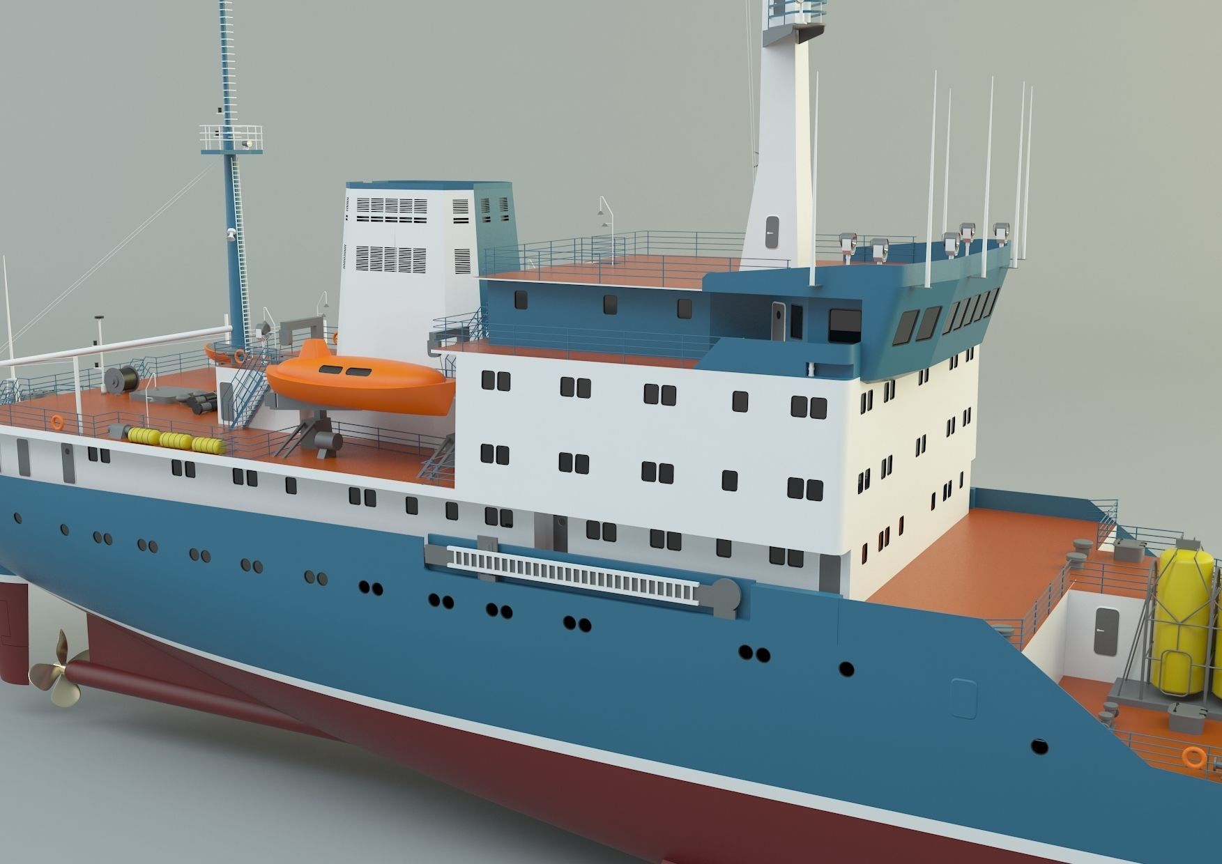  cargo ship marine model 3D model_8