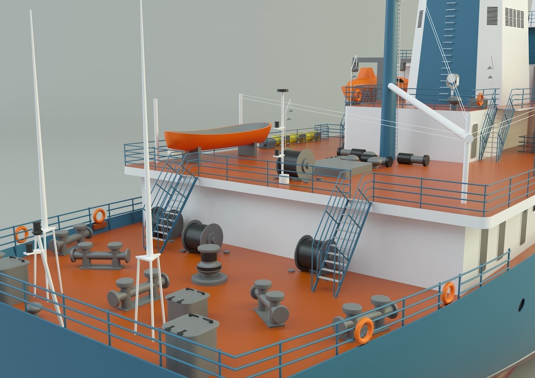  cargo ship marine model 3D model_11