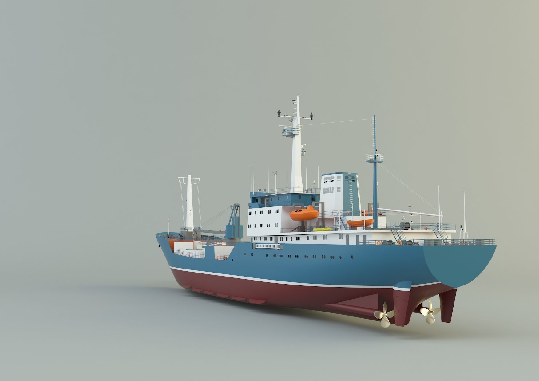  cargo ship marine model 3D model_6