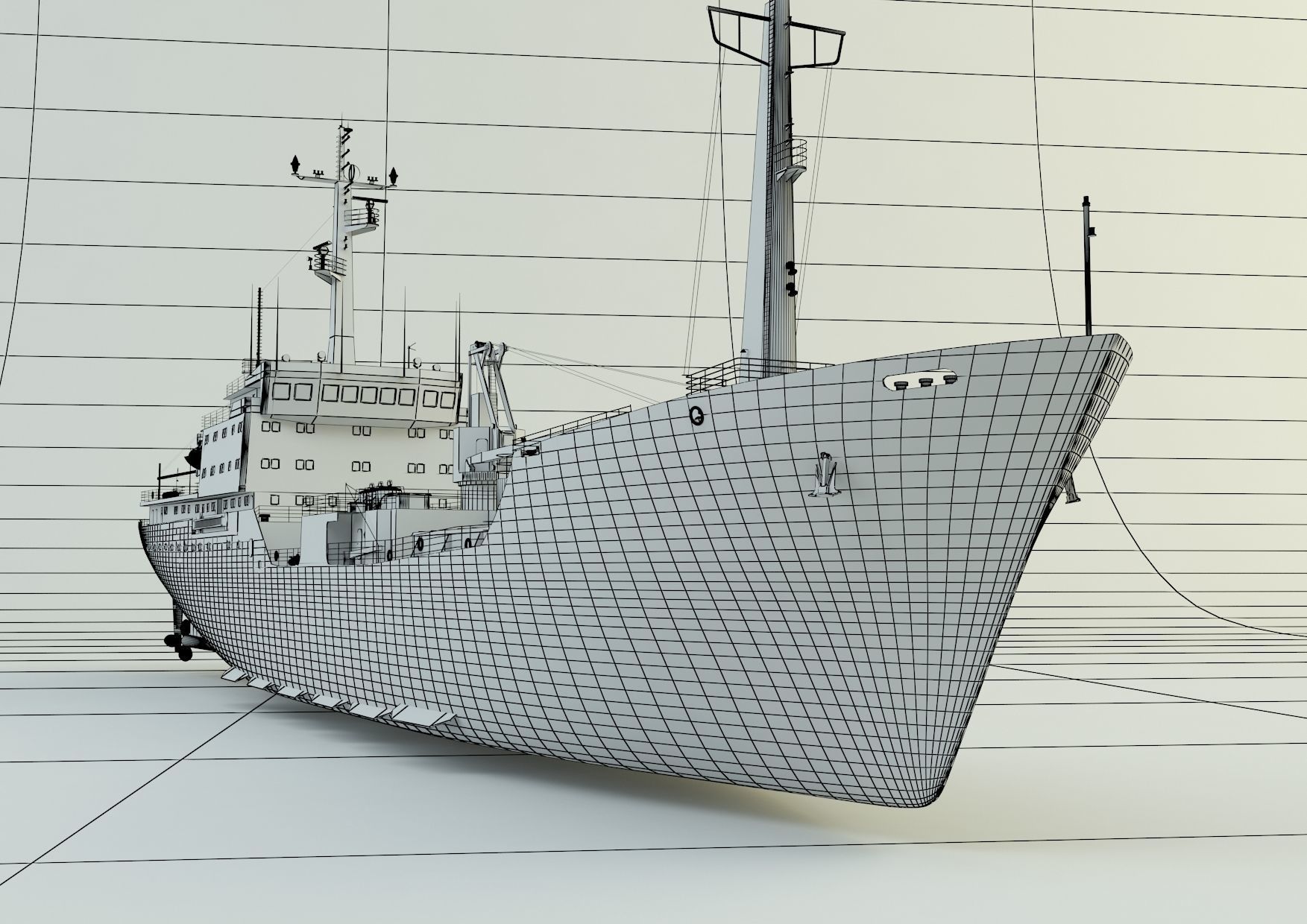  cargo ship marine model 3D model_25