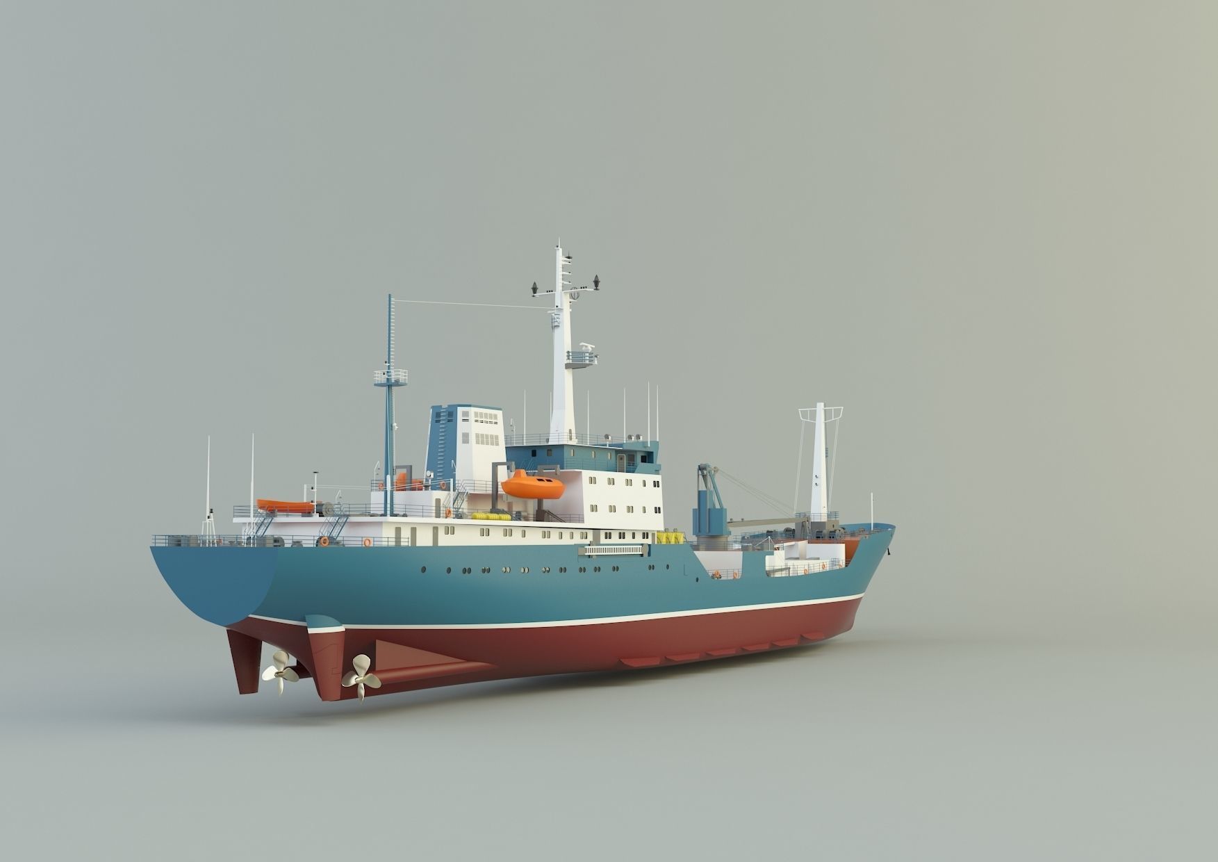  cargo ship marine model 3D model_2