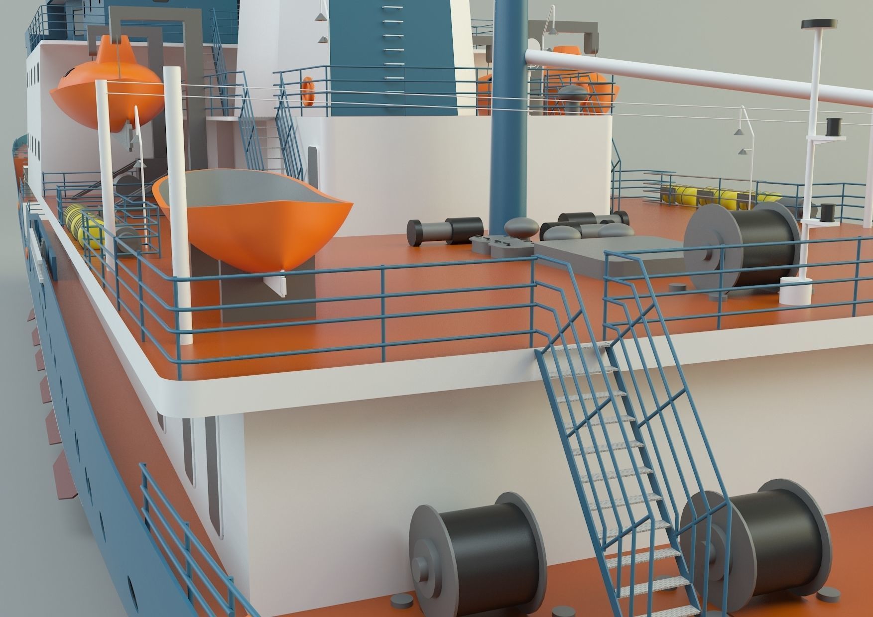  cargo ship marine model 3D model_17