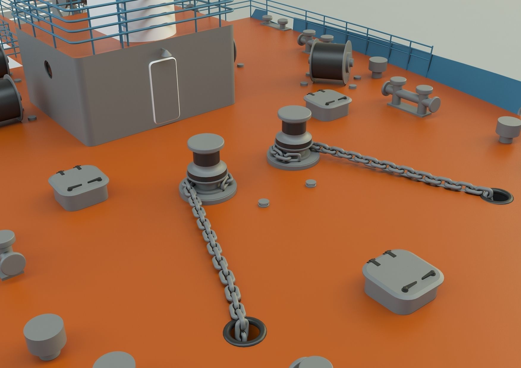  cargo ship marine model 3D model_32