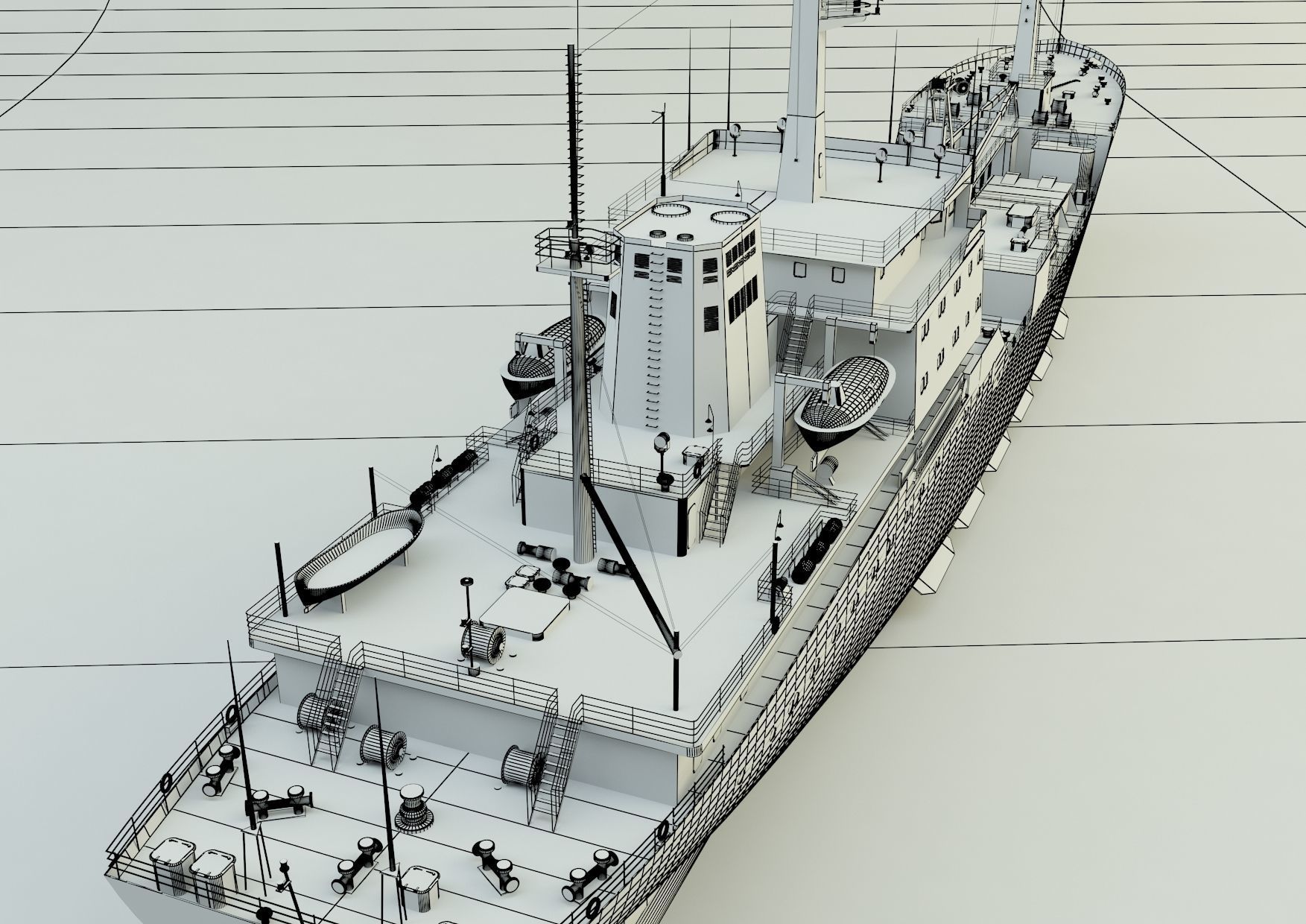 cargo ship marine model 3D model_29