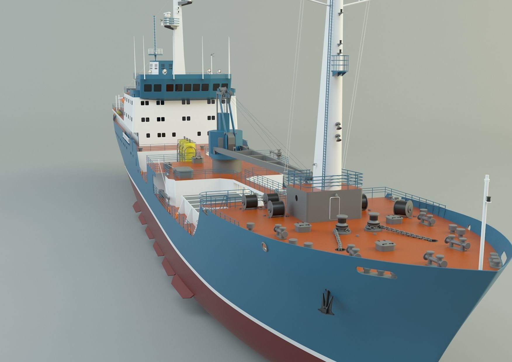  cargo ship marine model 3D model_4