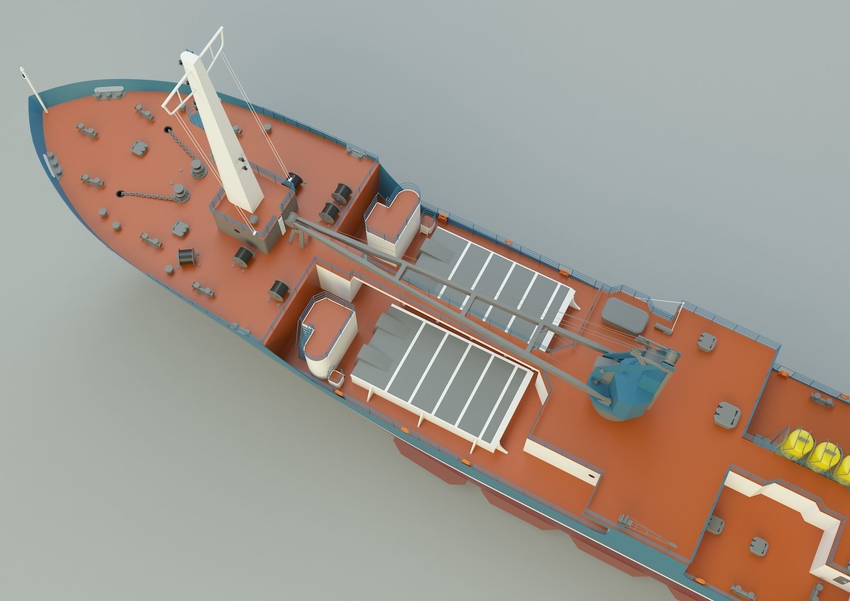  cargo ship marine model 3D model_23