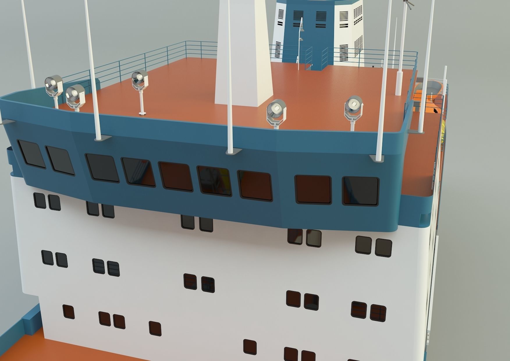  cargo ship marine model 3D model_21