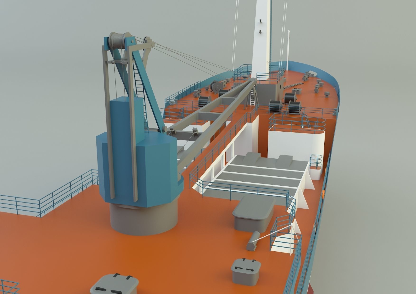  cargo ship marine model 3D model_20