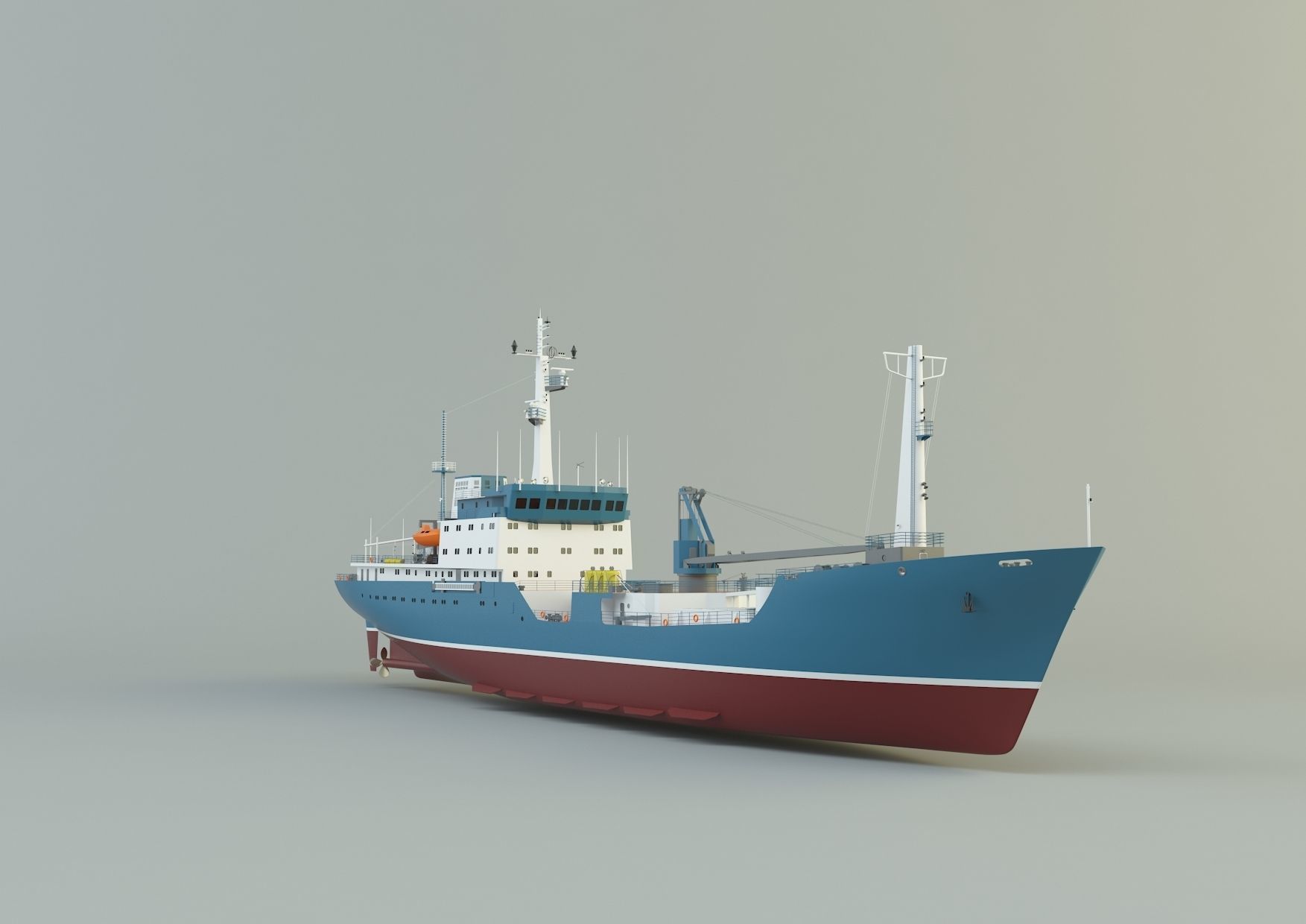 cargo ship marine model 3D model_5