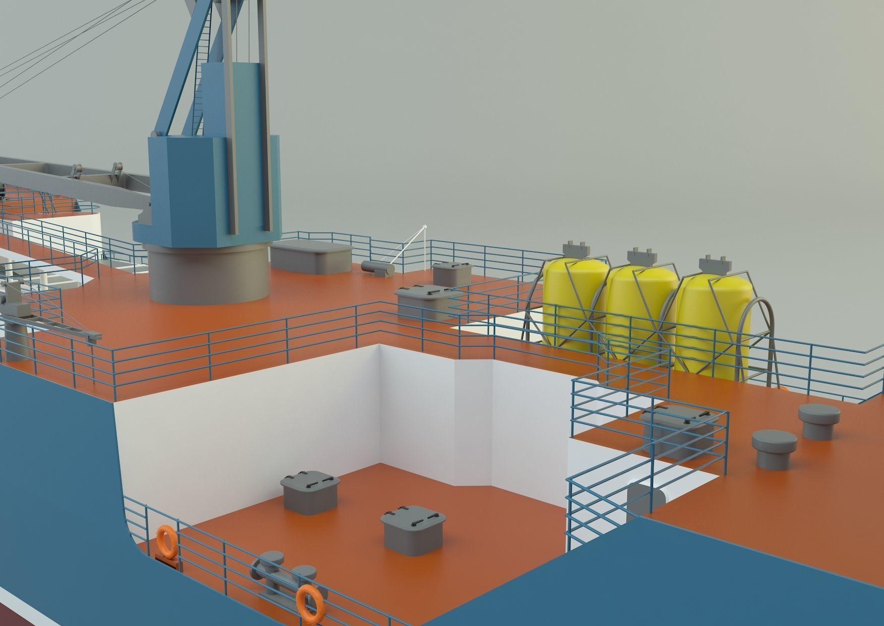  cargo ship marine model 3D model_16