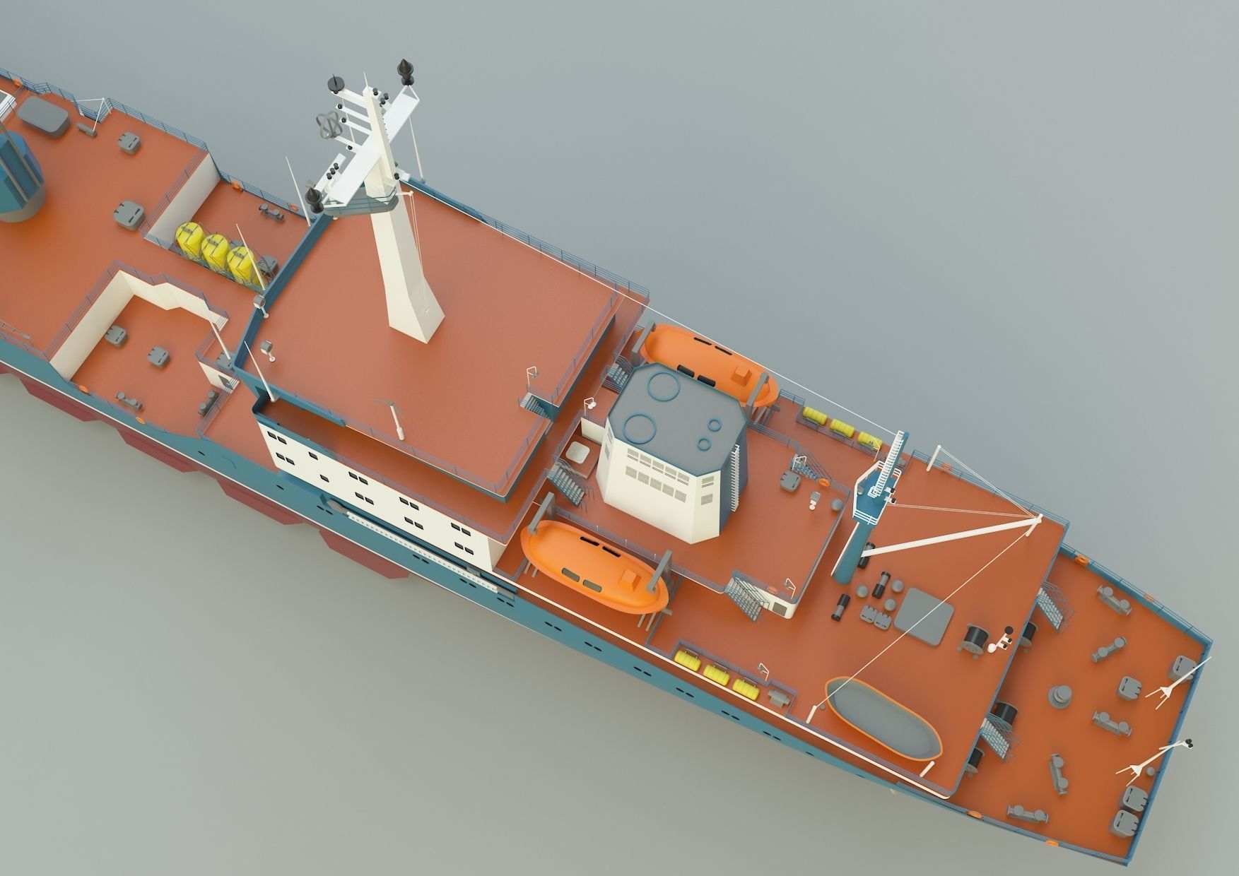  cargo ship marine model 3D model_15