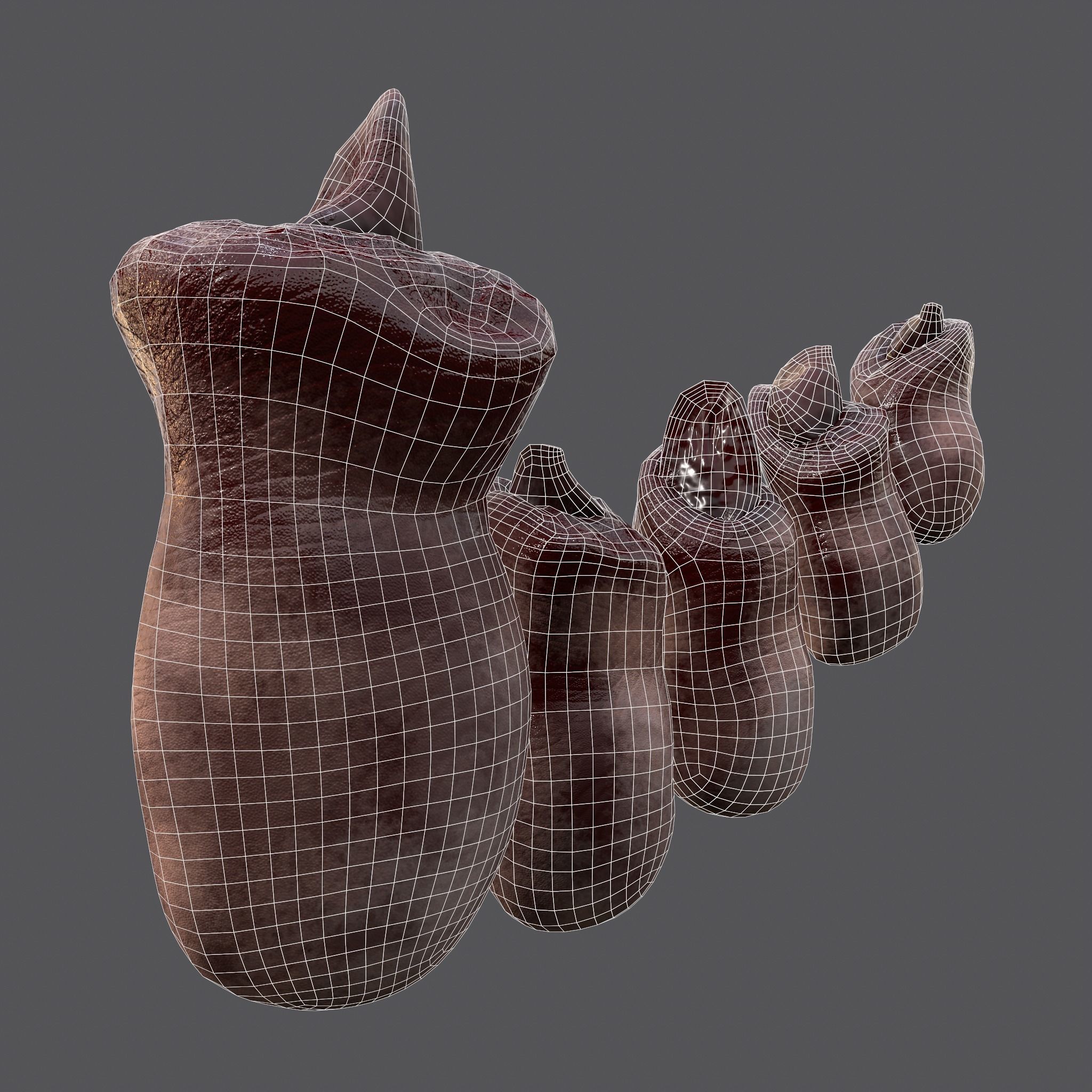 Severed Nose and Toes 3D Model Collection_61