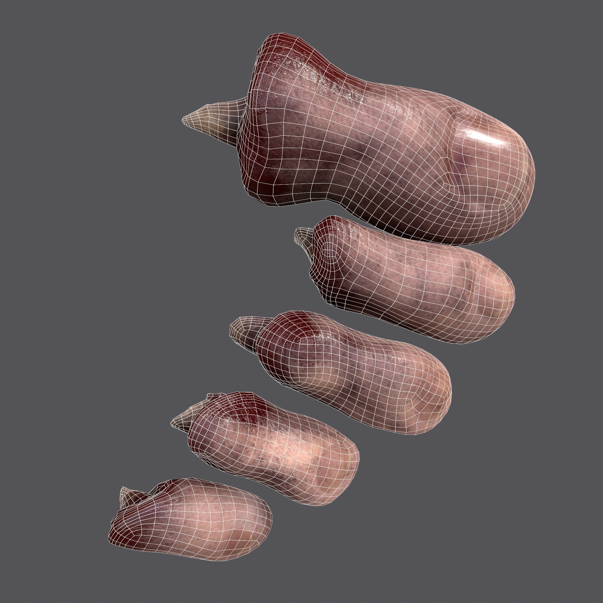 Severed Nose and Toes 3D Model Collection_47