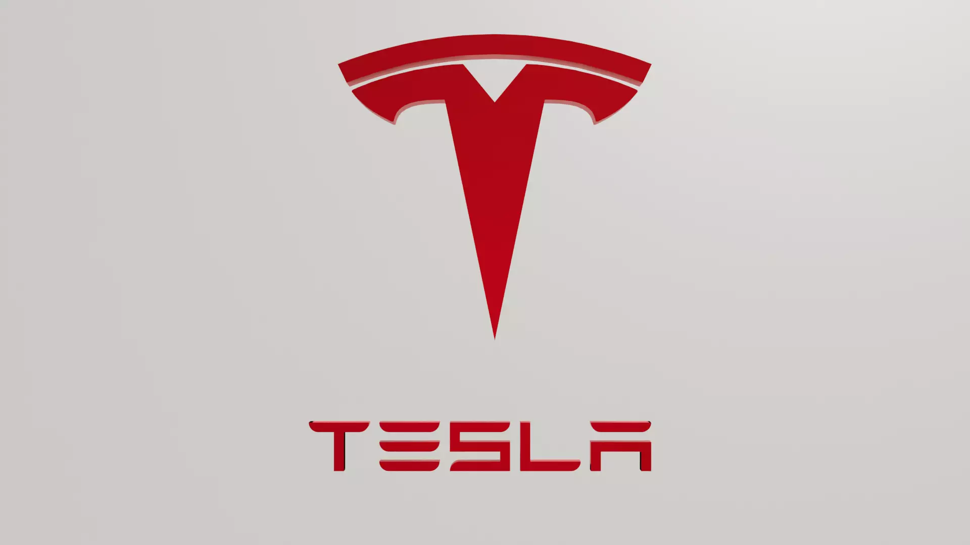 Tesla Logo Low-Poly 3D model 3D model_0