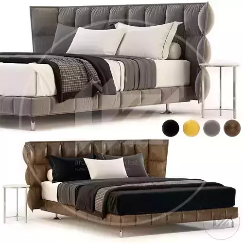 Husk Bed 3D model