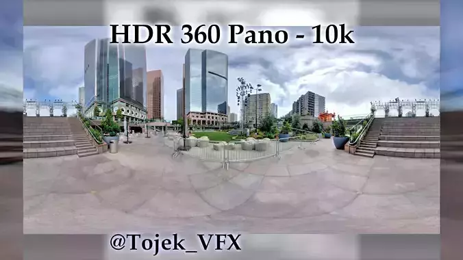 HDR 360 Panorama - DTLA - 43 California Plaza