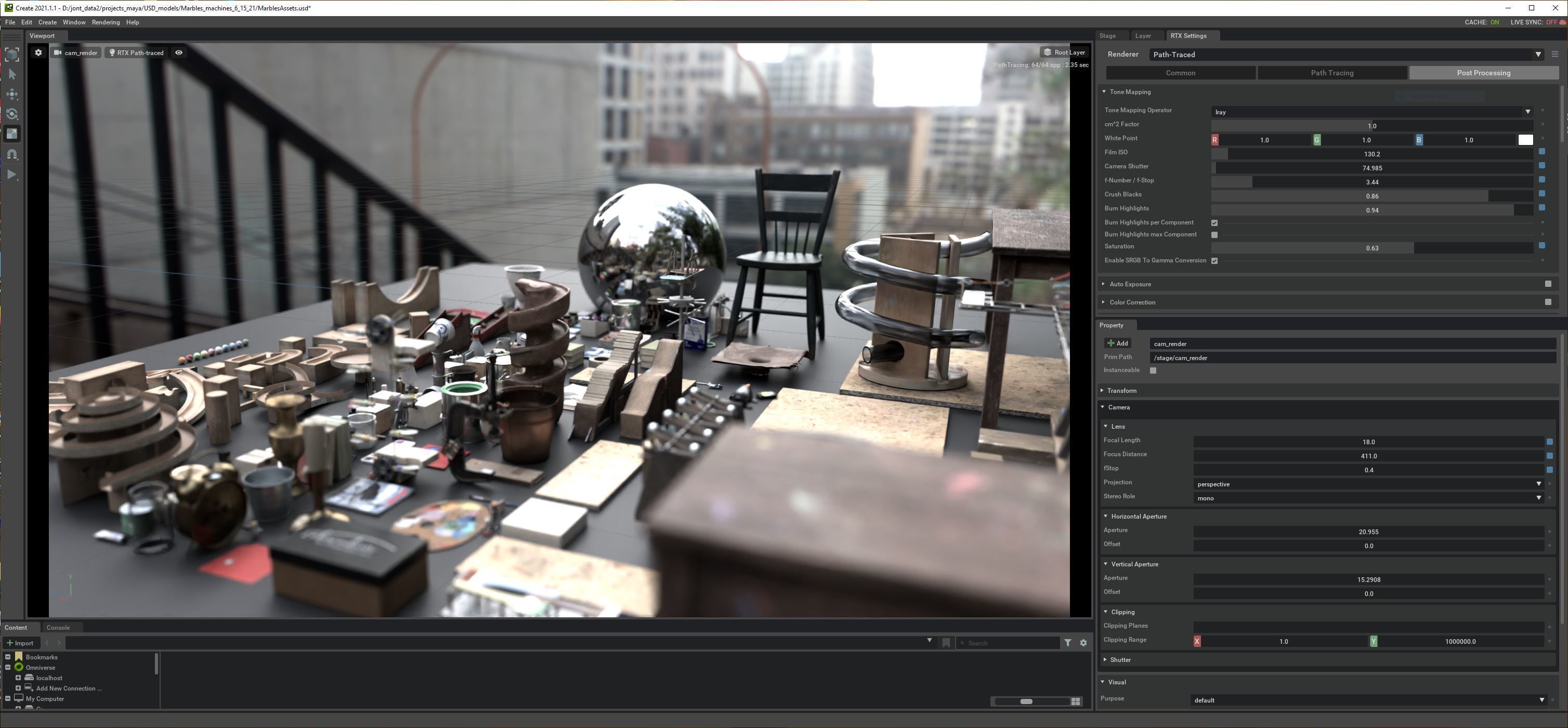 HDR 360 Panorama - DTLA - 71 Pershing Square SW corner 3D model_8