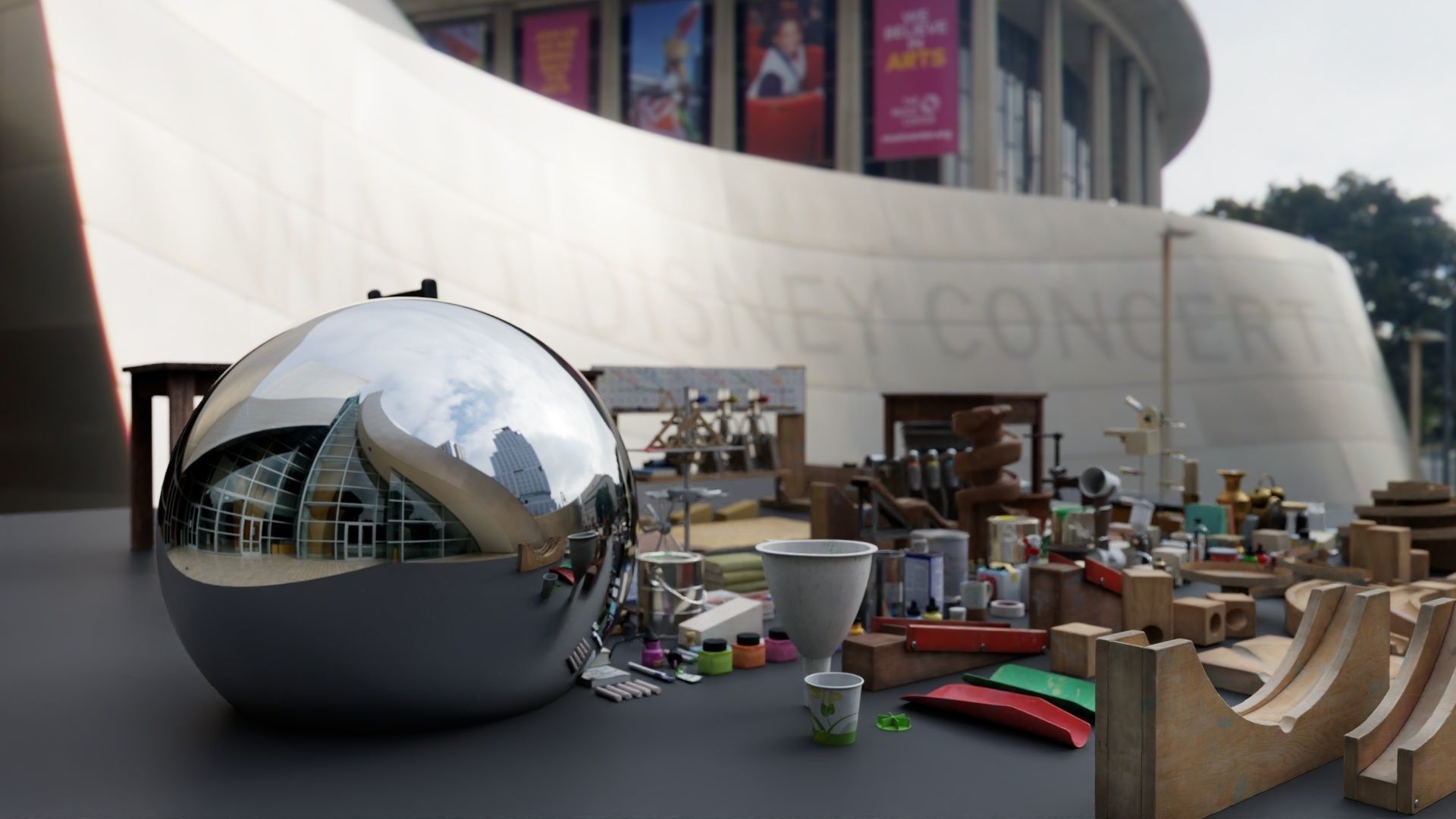 HDR 360 Panorama - DTLA - Corner of Wall and Boyd - Corner Plug Texture_6